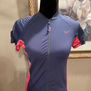 Nike Full Zip Short Sleeve Top